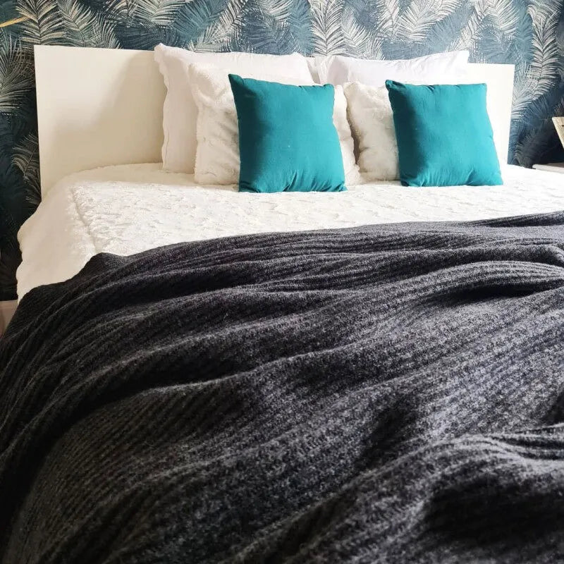 Plaid laine recyclée - Maison Bonnefoy