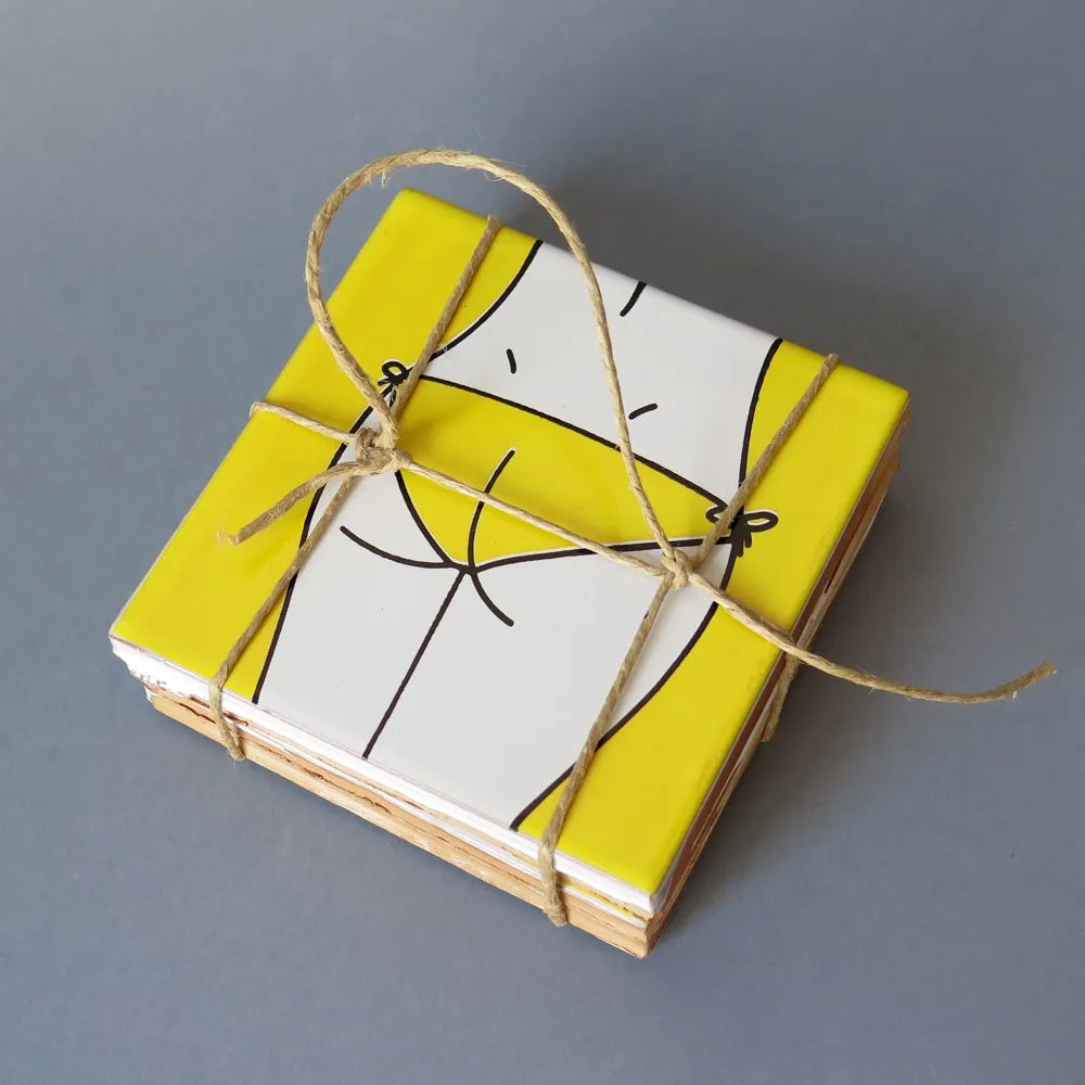 Dessous de verres 10x10cm x4 - Bussoga
