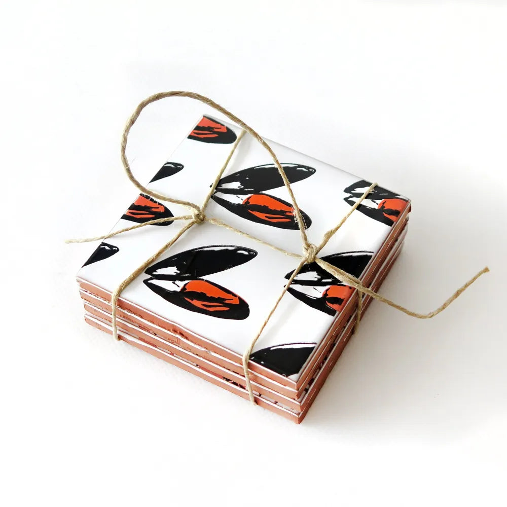 Dessous de verres 10x10cm x4 - Bussoga
