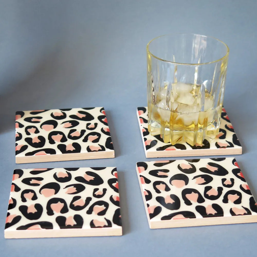 Dessous de verres 10x10cm x4 - Bussoga