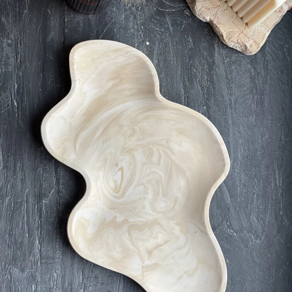 Plateau nuage jesmonite - L'atelier d'à côté