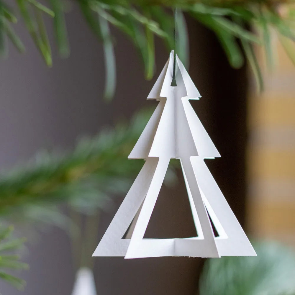 Décoration sapin papier sapin x2 - Livingly