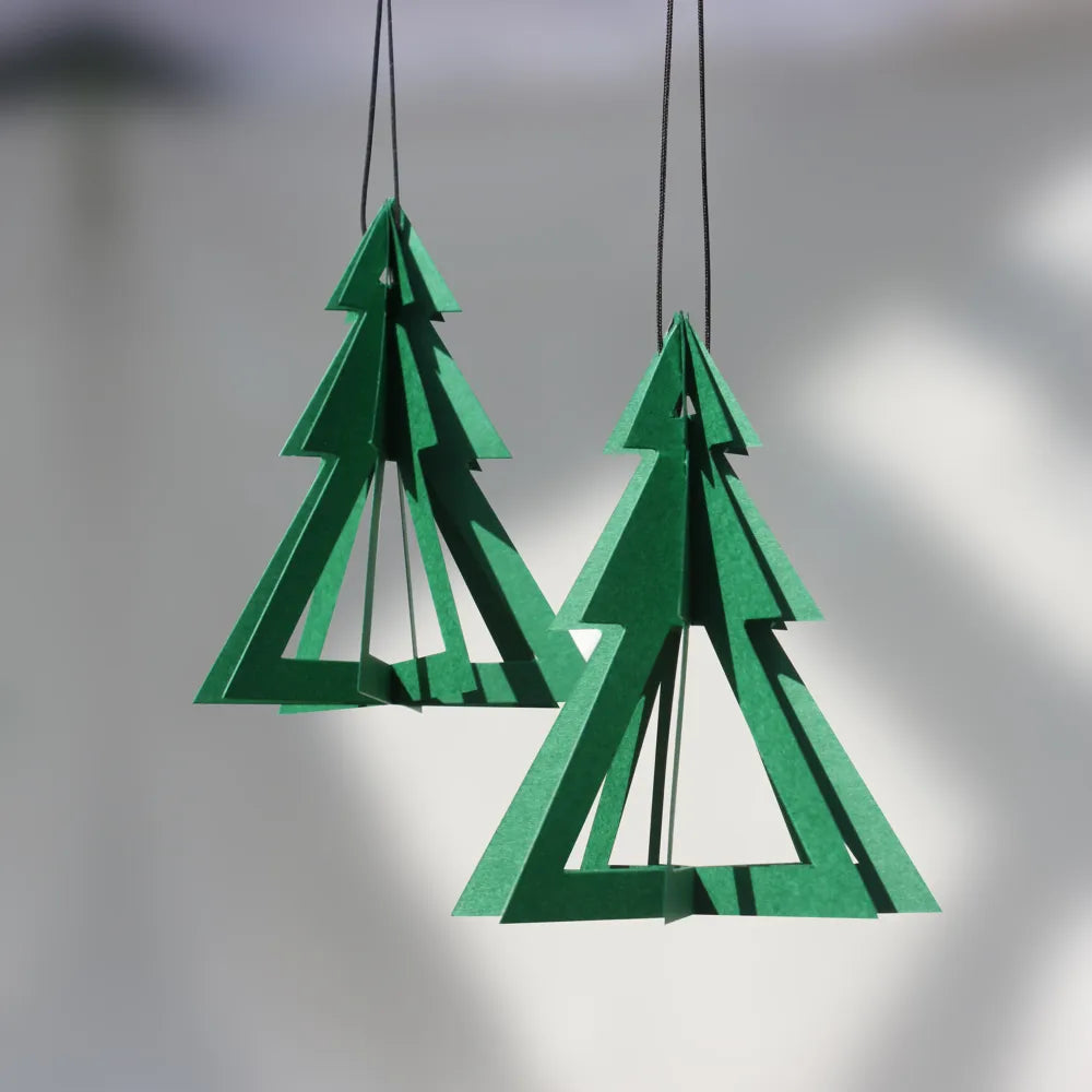Décoration sapin papier sapin x2 - Livingly