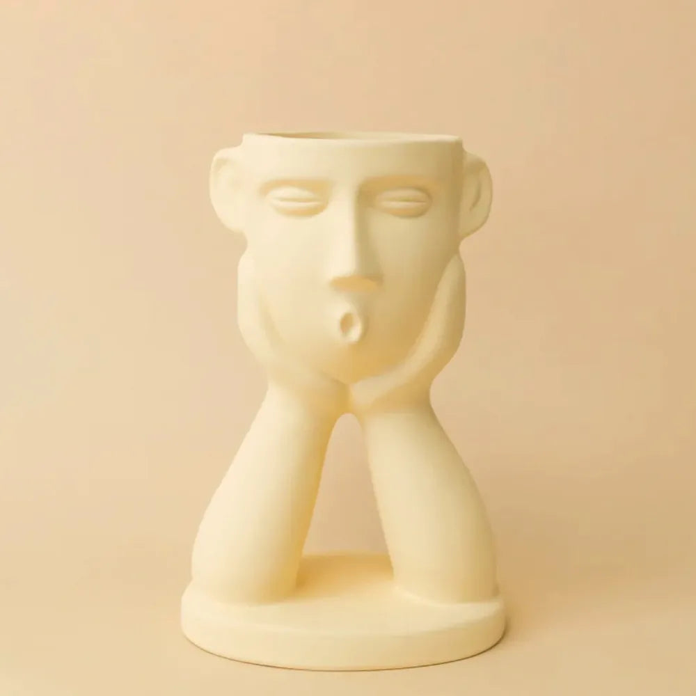 Sculpture céramique Oito visage homme