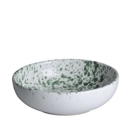 Saladier moucheté vert - Terrecotte Lotti