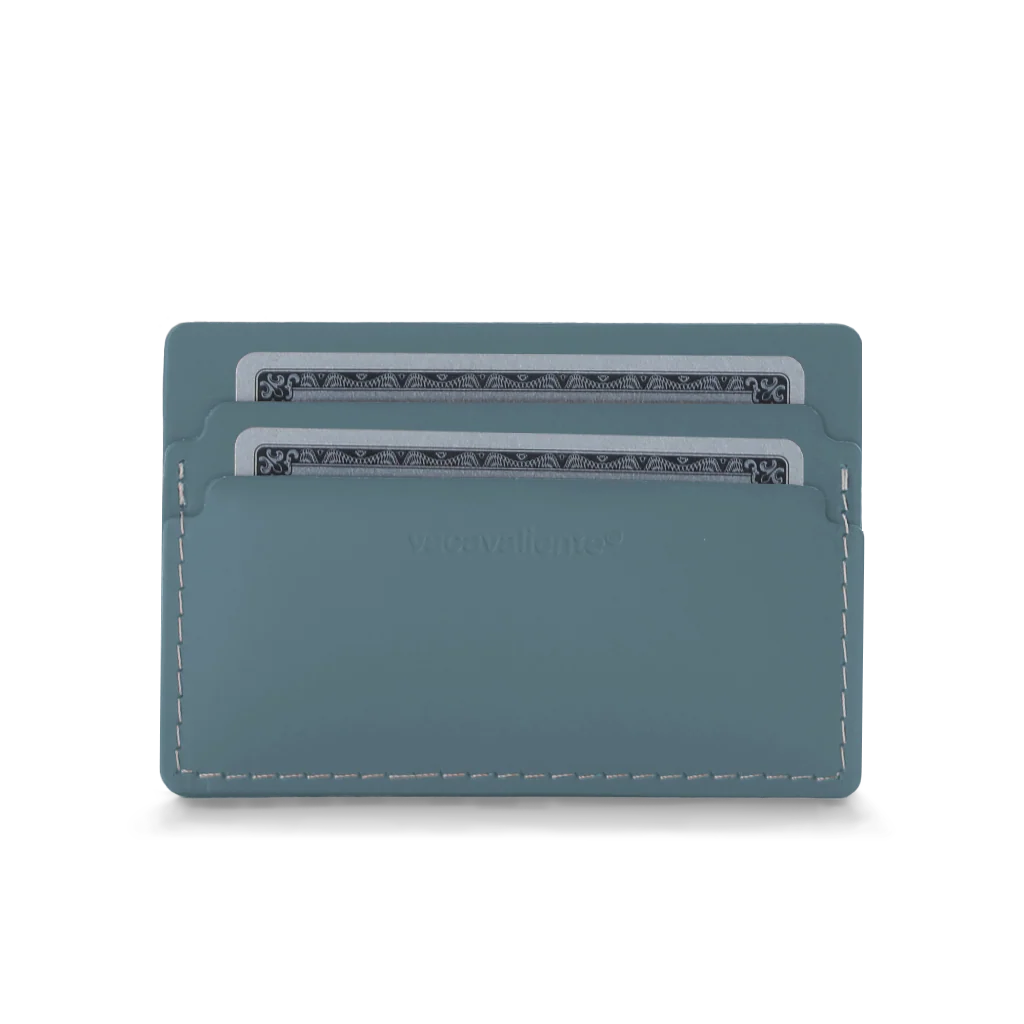 Porte cartes cuir recyclé S - Vacavaliente