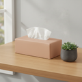 Boite à mouchoirs cuir recyclé rectangle - Vacavaliente