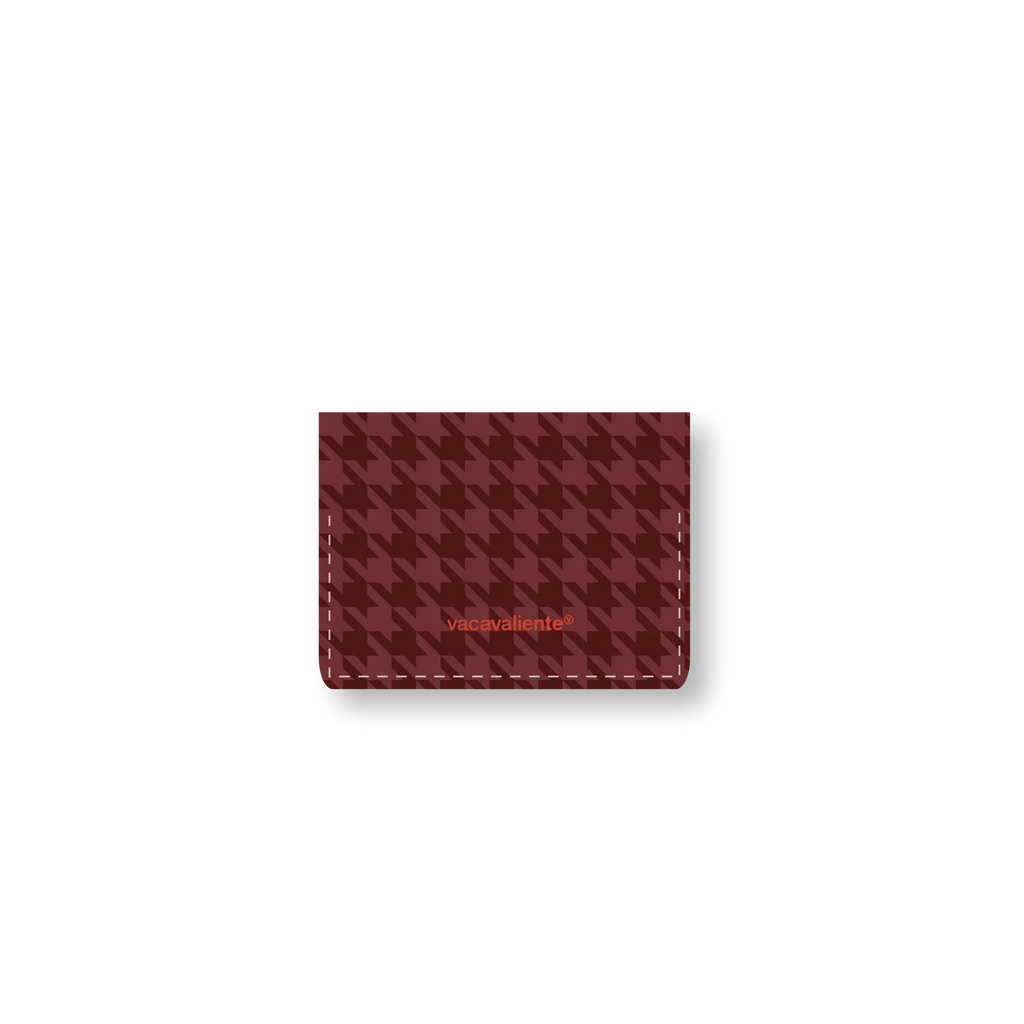 Double porte cartes cuir recyclé - Vacavaliente