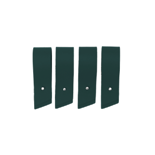 Rond de serviette x4 cuir recyclé - Vacavaliente