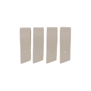 Rond de serviette x4 cuir recyclé - Vacavaliente