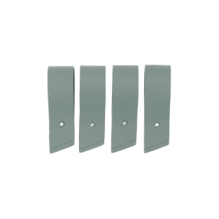 Rond de serviette x4 cuir recyclé - Vacavaliente