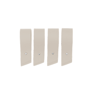 Rond de serviette x4 cuir recyclé - Vacavaliente