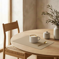 Set de table cuir recyclé rectangulaire - Vacavaliente