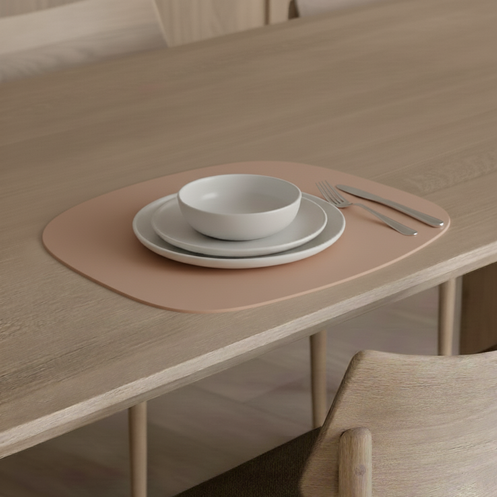 Set de table cuir recyclé stone - Vacavaliente