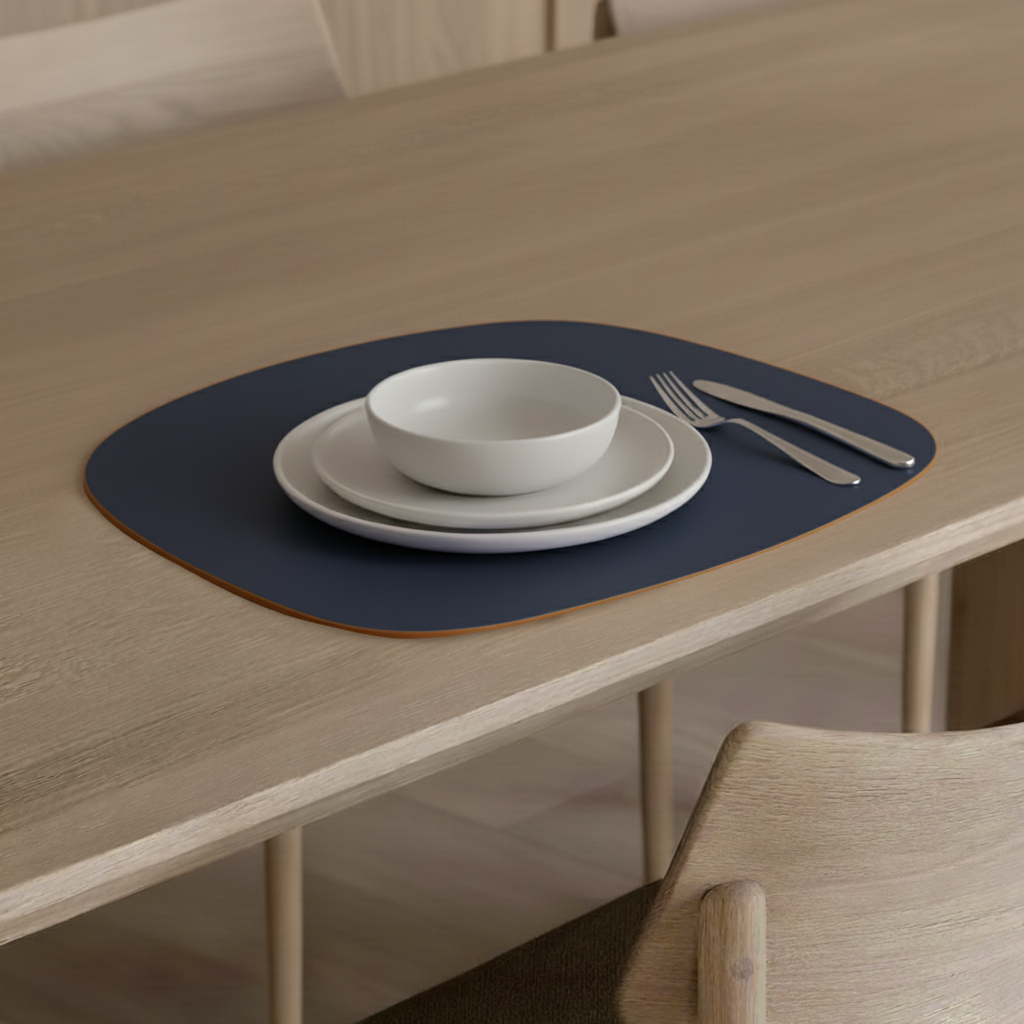 Set de table cuir recyclé stone - Vacavaliente