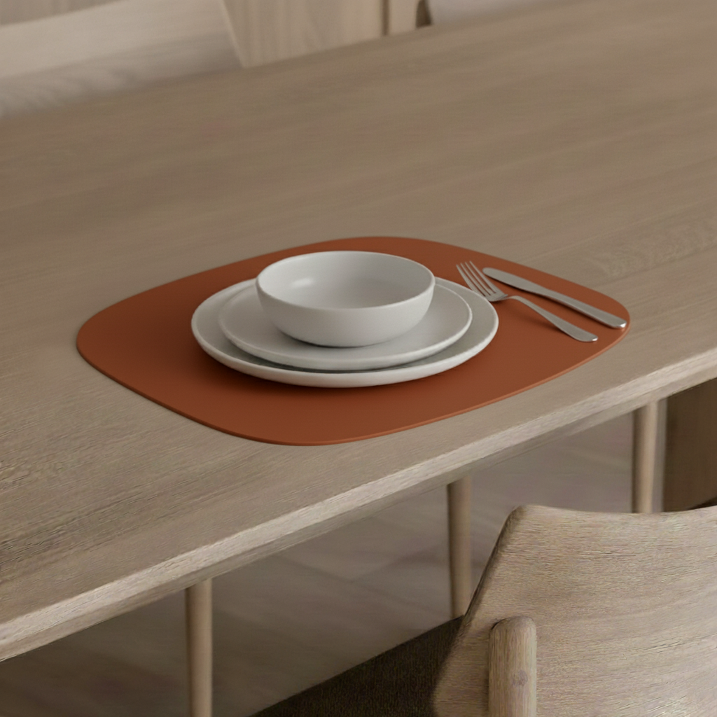 Set de table cuir recyclé stone - Vacavaliente
