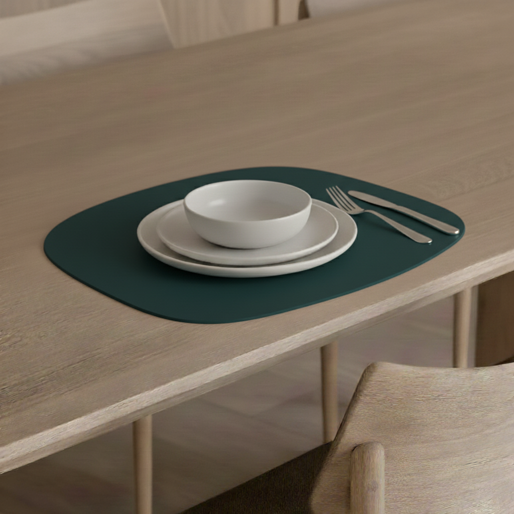 Set de table cuir recyclé stone - Vacavaliente