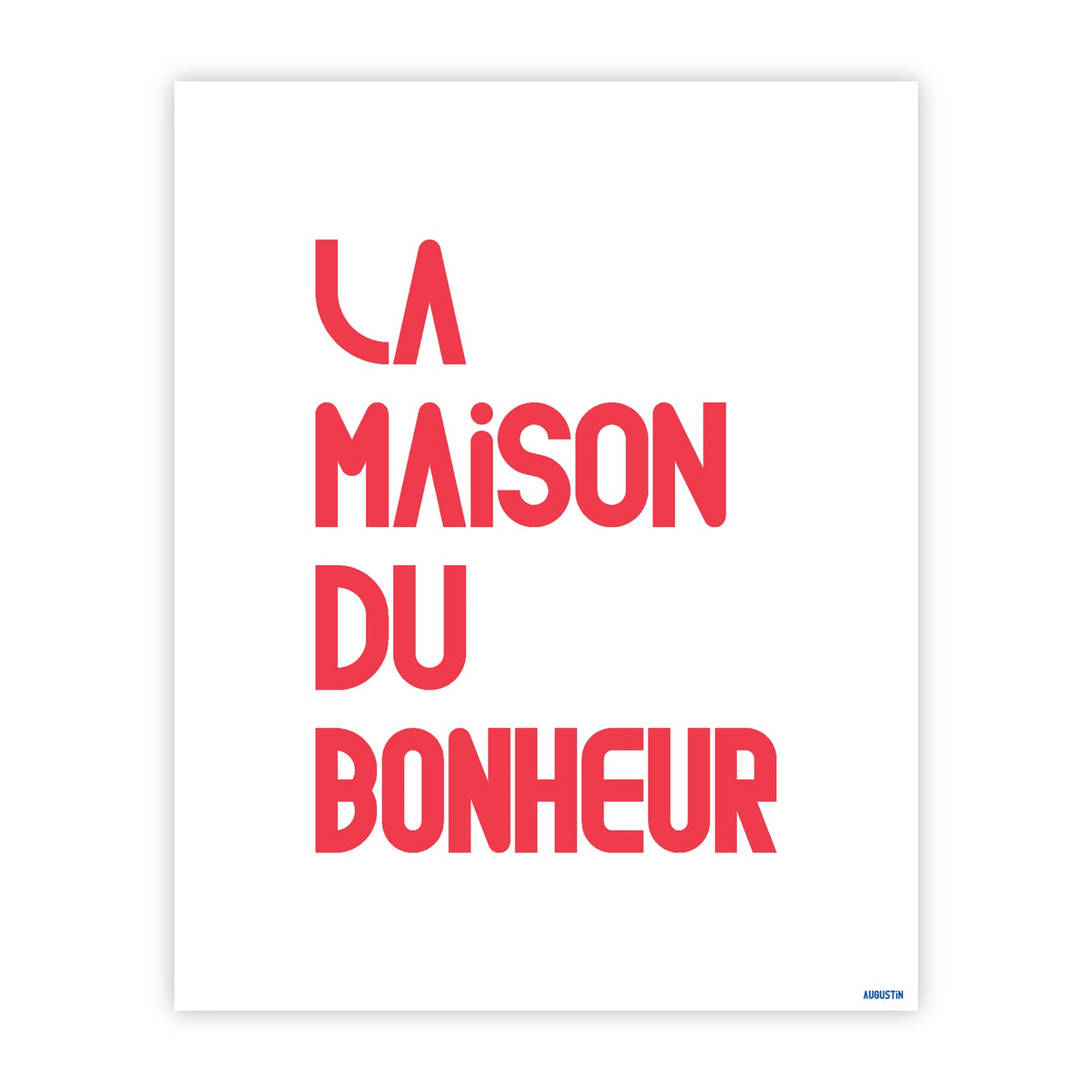Affiche 30x40cm Augustin