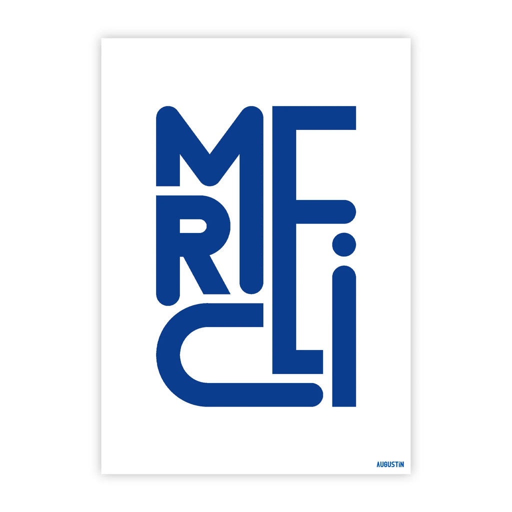 Carte postale message Augustin