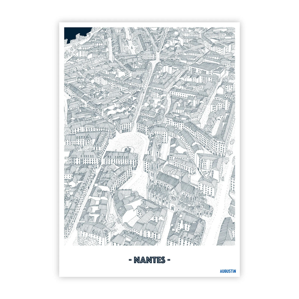 Carte postale Nantes Augustin