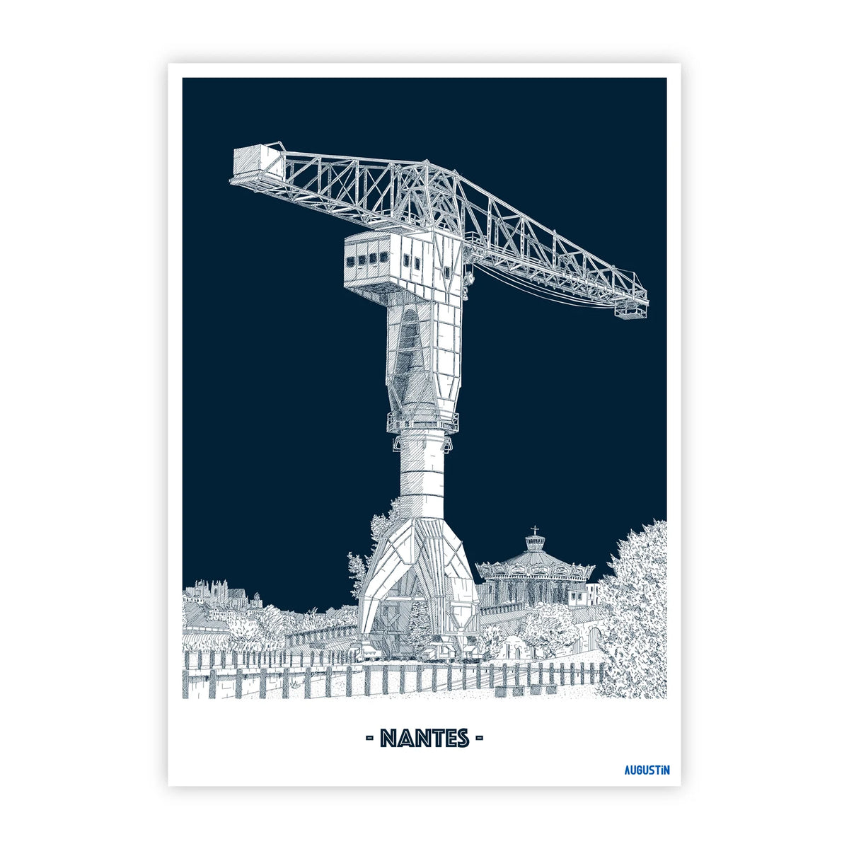 Carte postale Nantes Augustin
