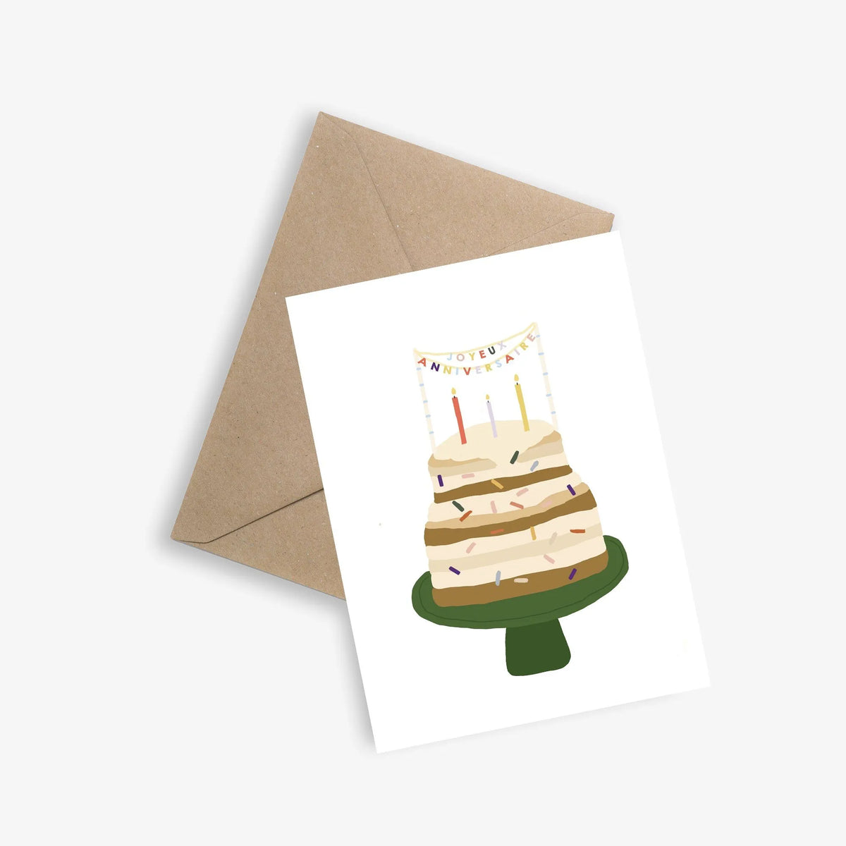Carte anniversaire Le papier graphique