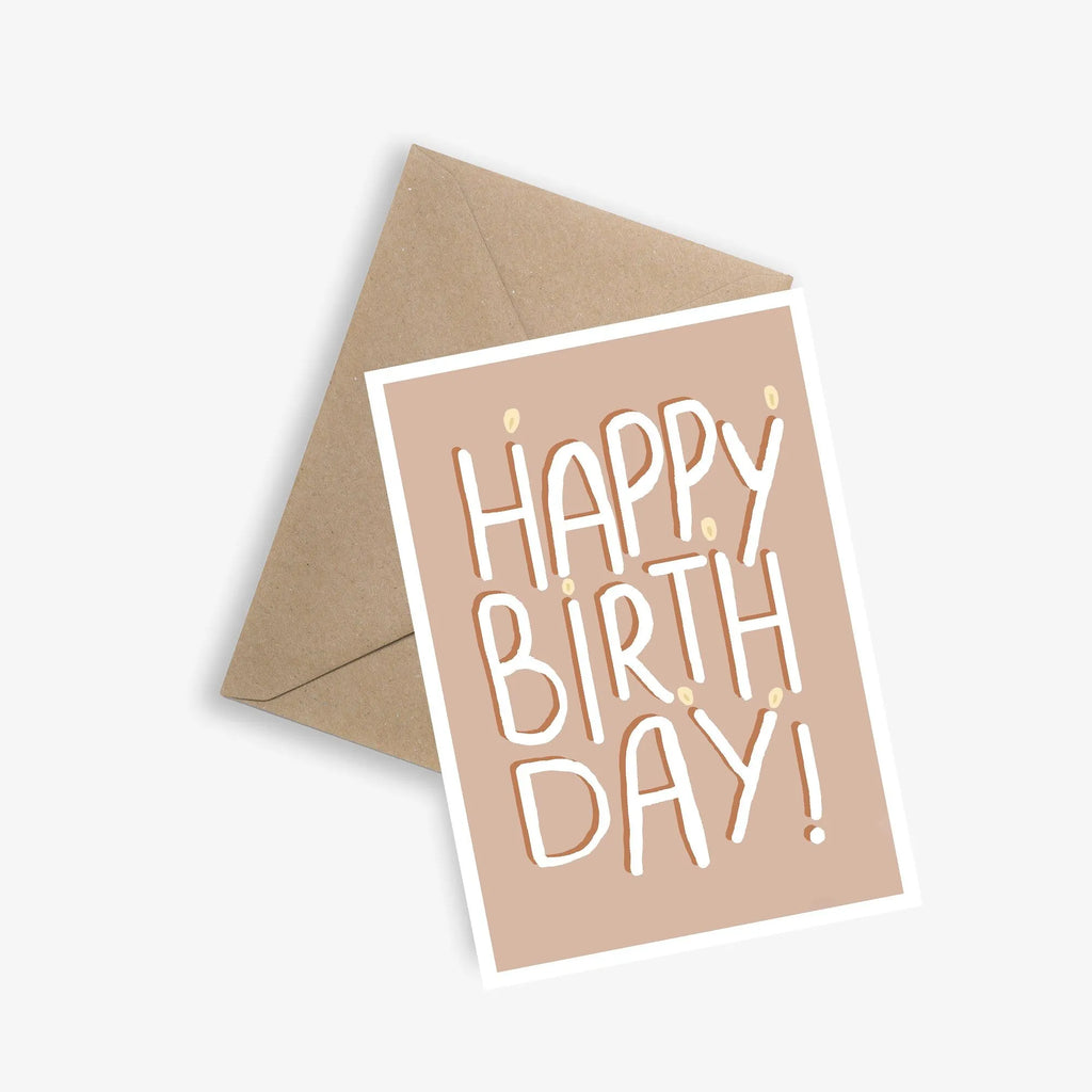 Carte anniversaire Le papier graphique