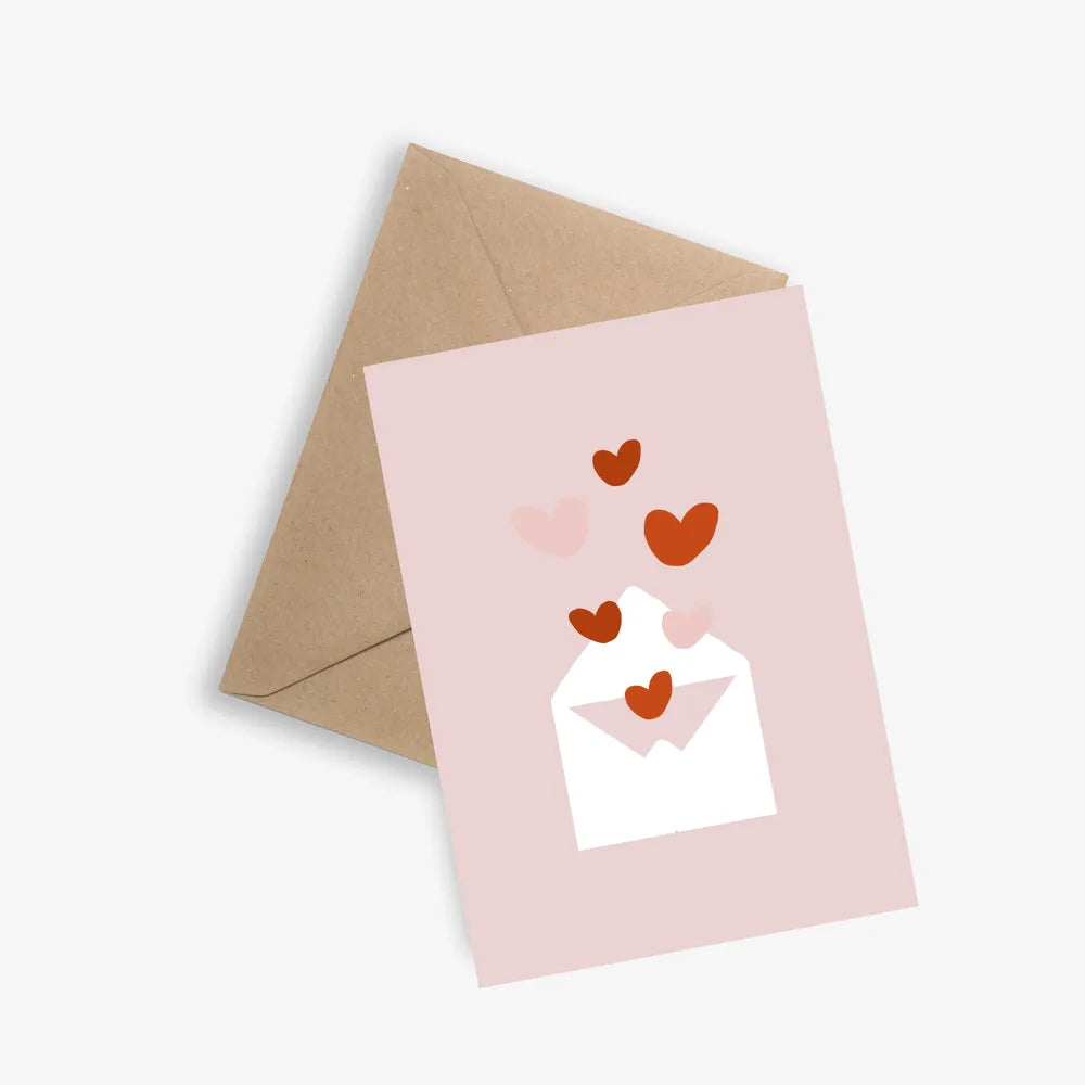 Carte amour Le papier graphique
