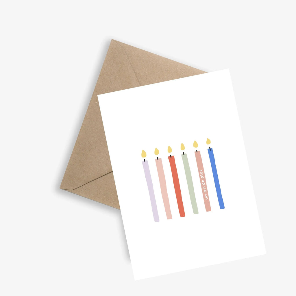 Carte anniversaire Le papier graphique