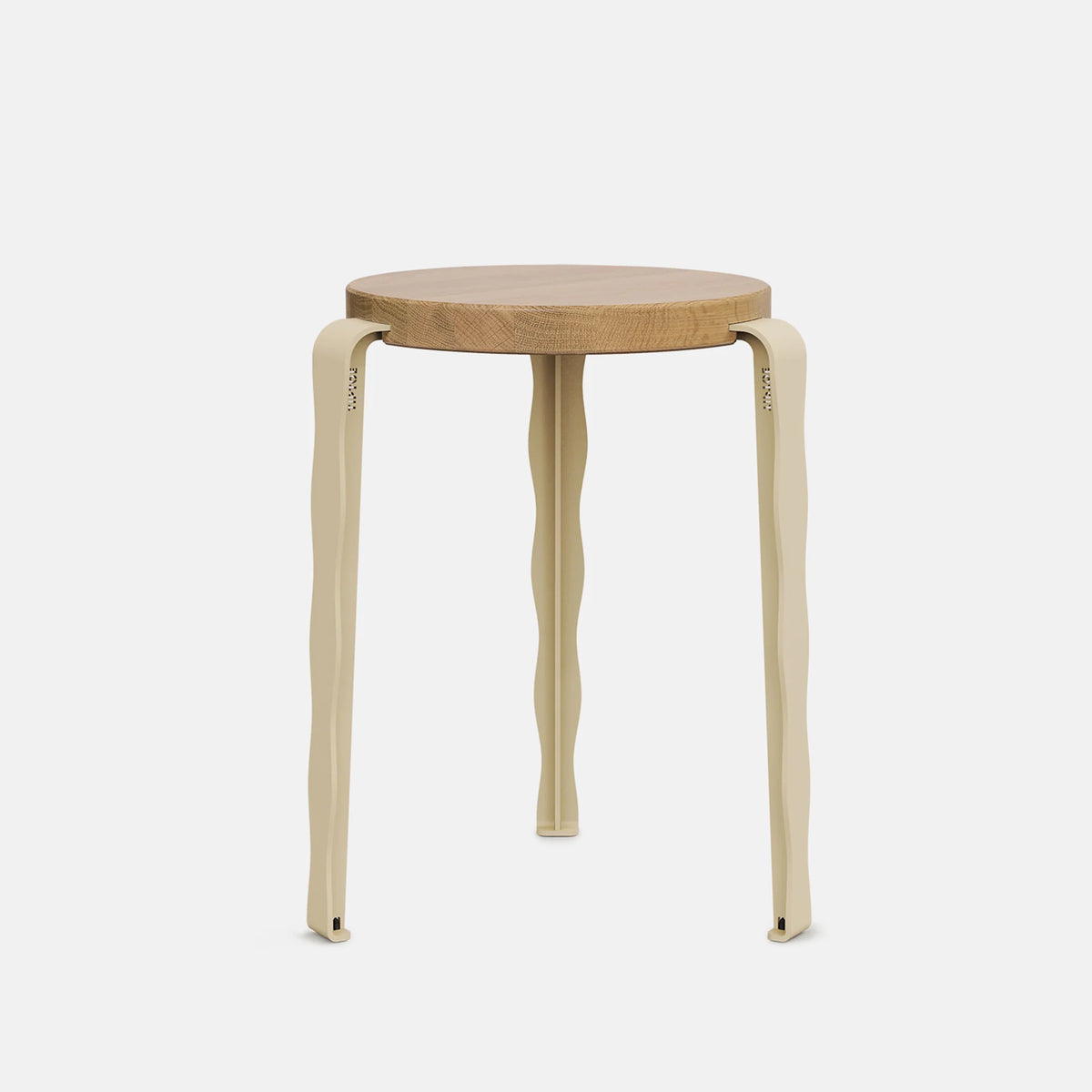 Tabouret LOU chêne massif vague Uchronia - TIP TOE